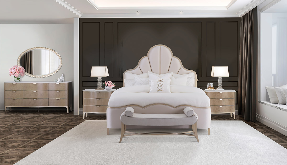 Malibu Crest Queen bedroom set- Michael Amini
