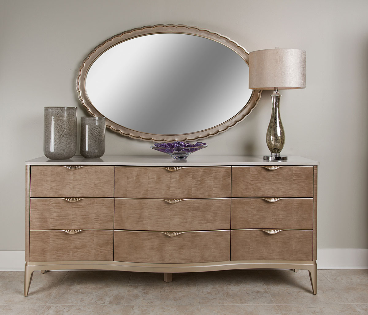 Malibu Crest Queen bedroom set- Michael Amini