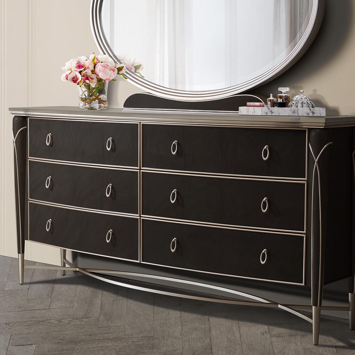 Villa cherie hazelnut dresser Michael Amini