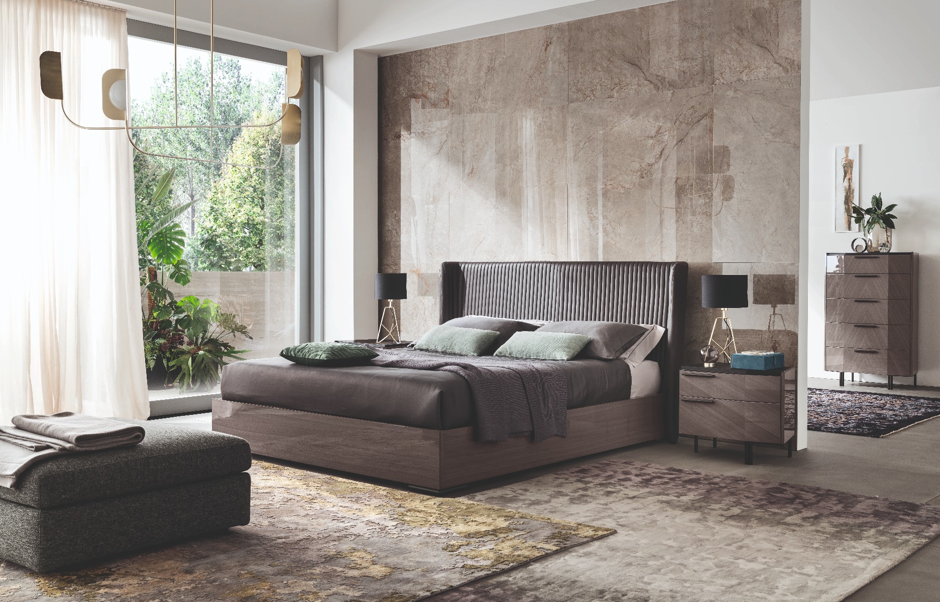 Olimpia Queen bedroom set (5 pieces) - ALF Italia