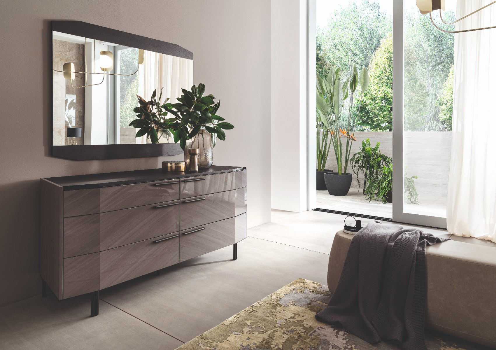 Olimpia Queen bedroom set (5 pieces) - ALF Italia