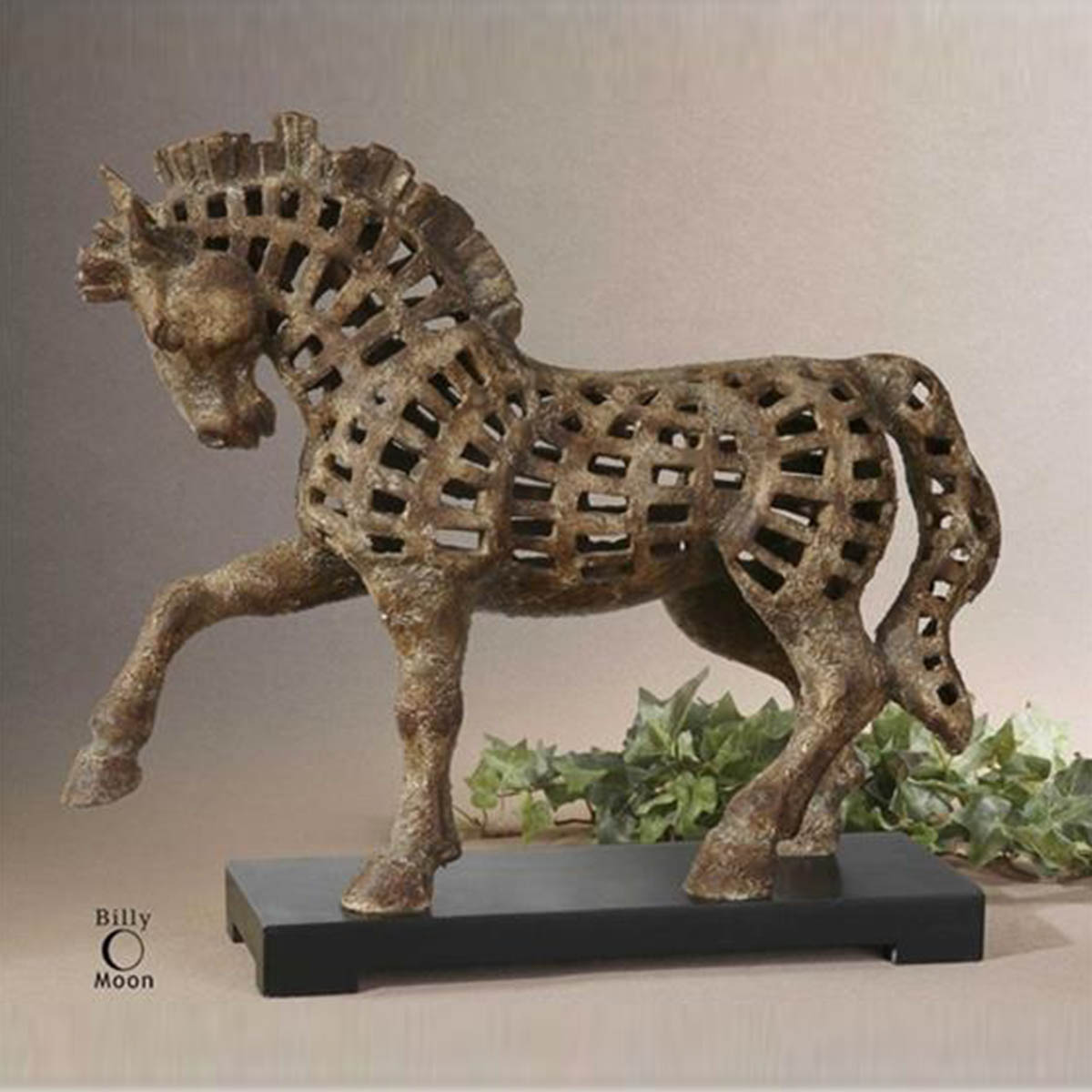 Prancing horse sculpture Uttermost