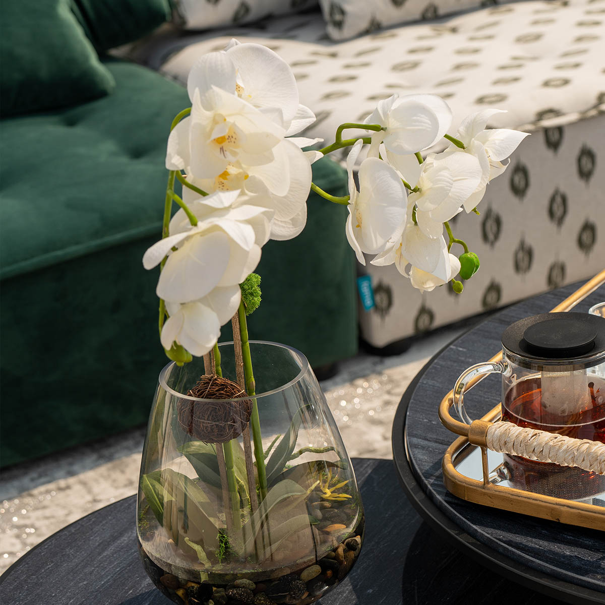 Pebble orchids artificial flowers and plants Ndi