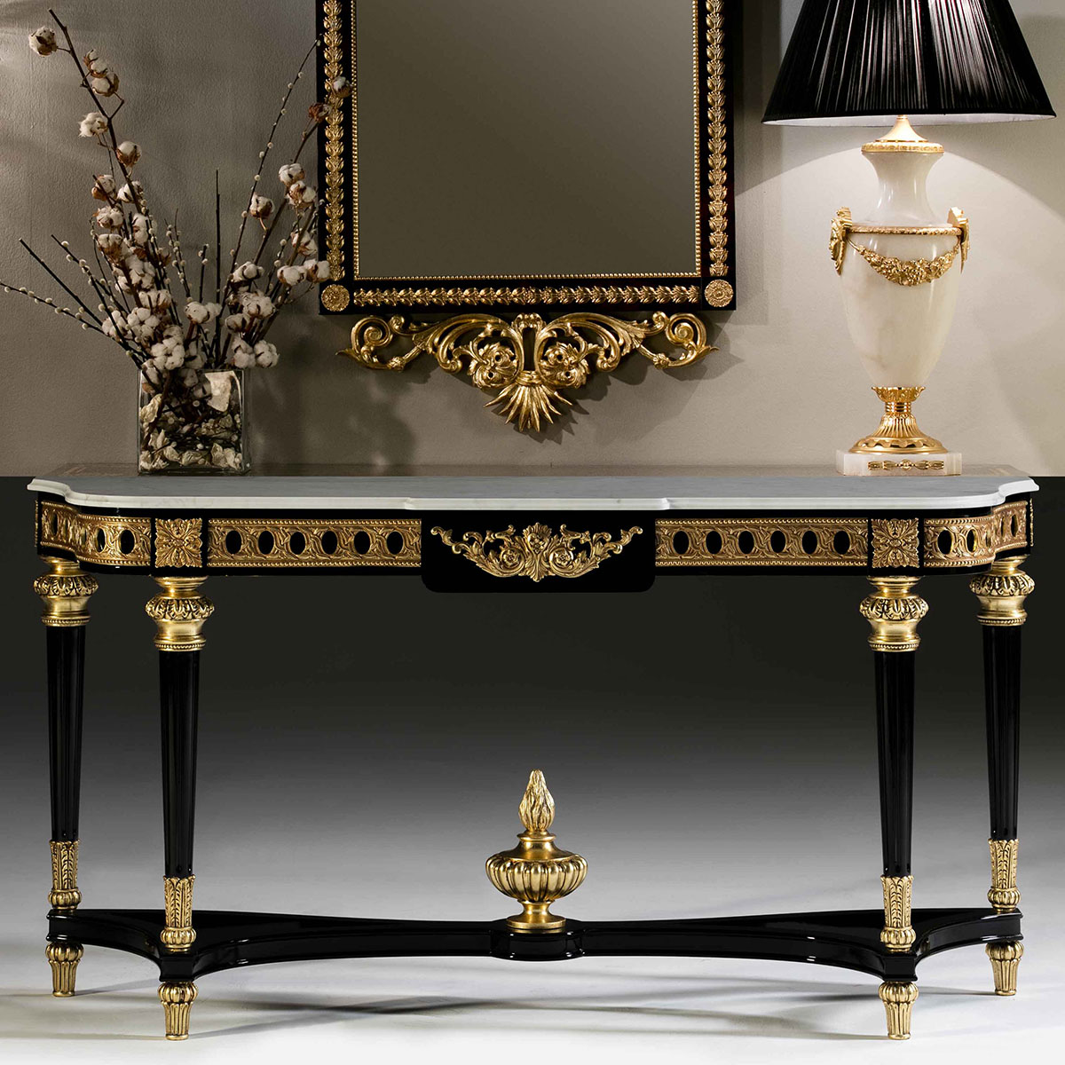 طاولة كونسول ومرآة "سينغولار بييس" – Mariner