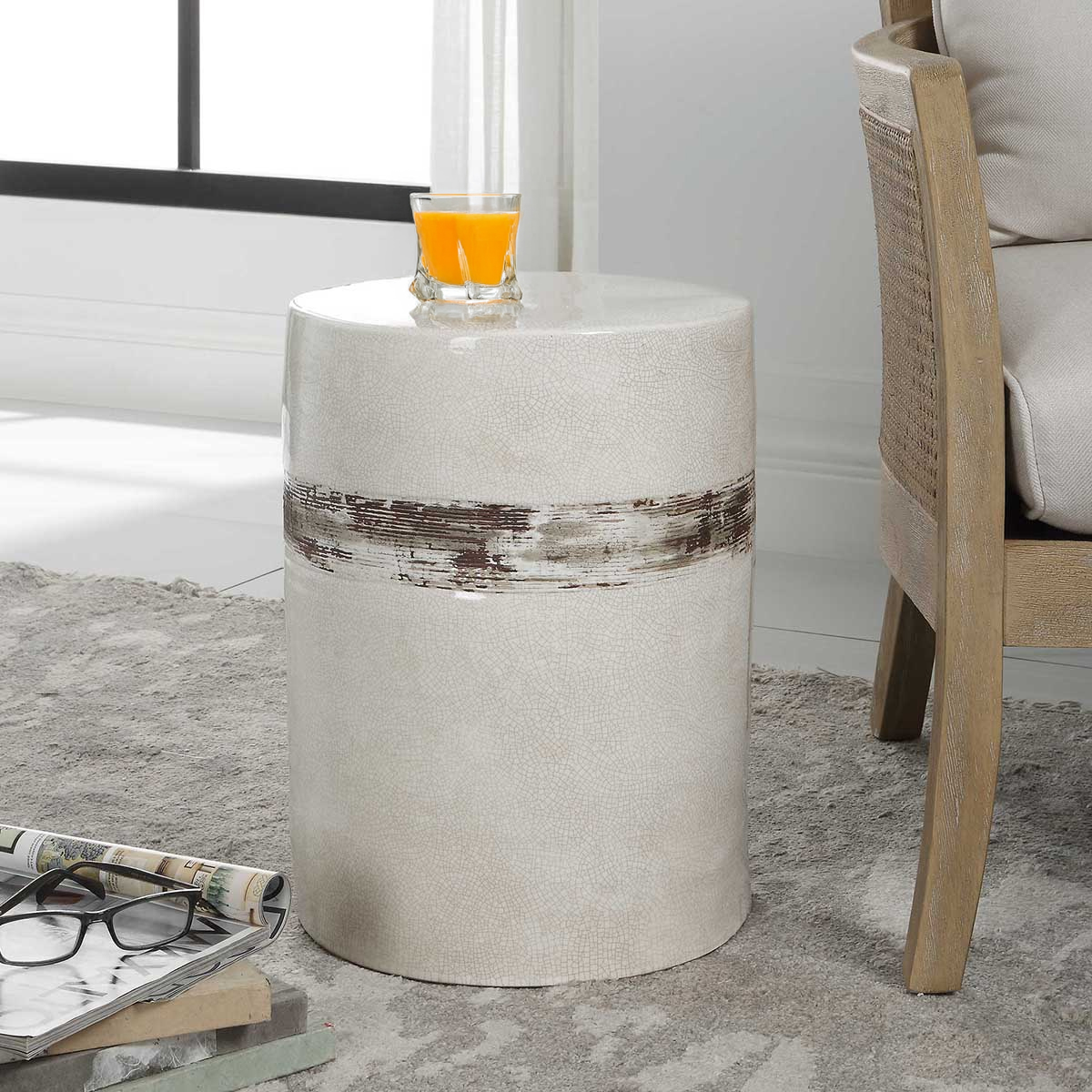 Comanche garden stool- Uttermost