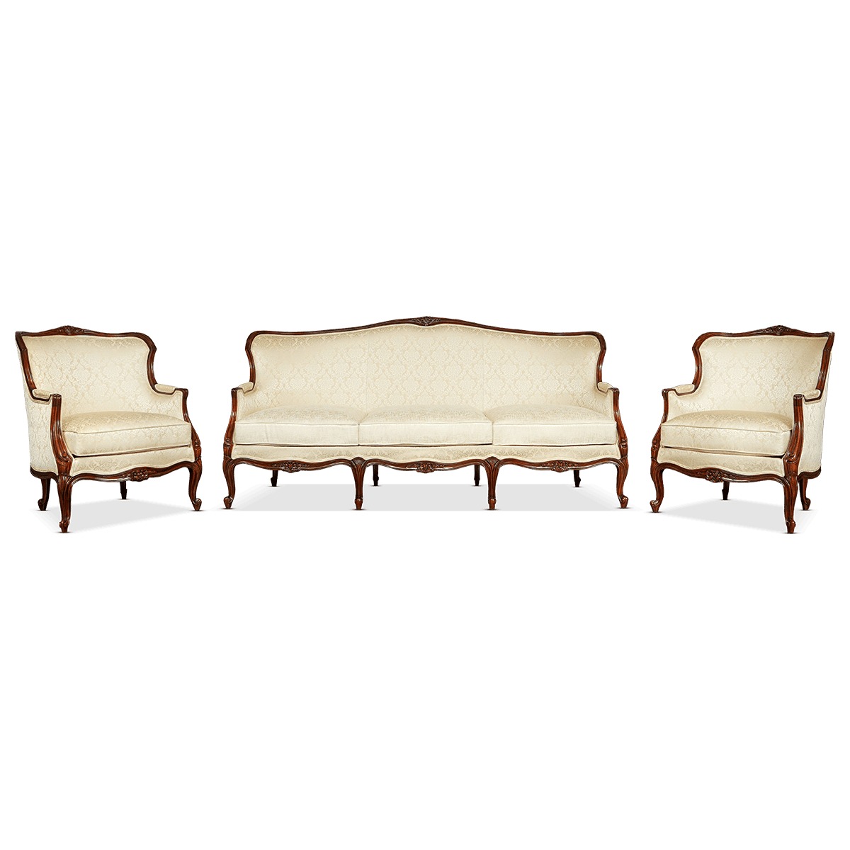 Jayne french bergere sofa set
