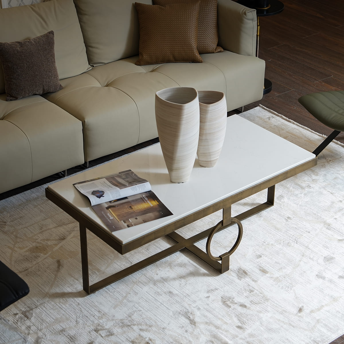 Metal center table