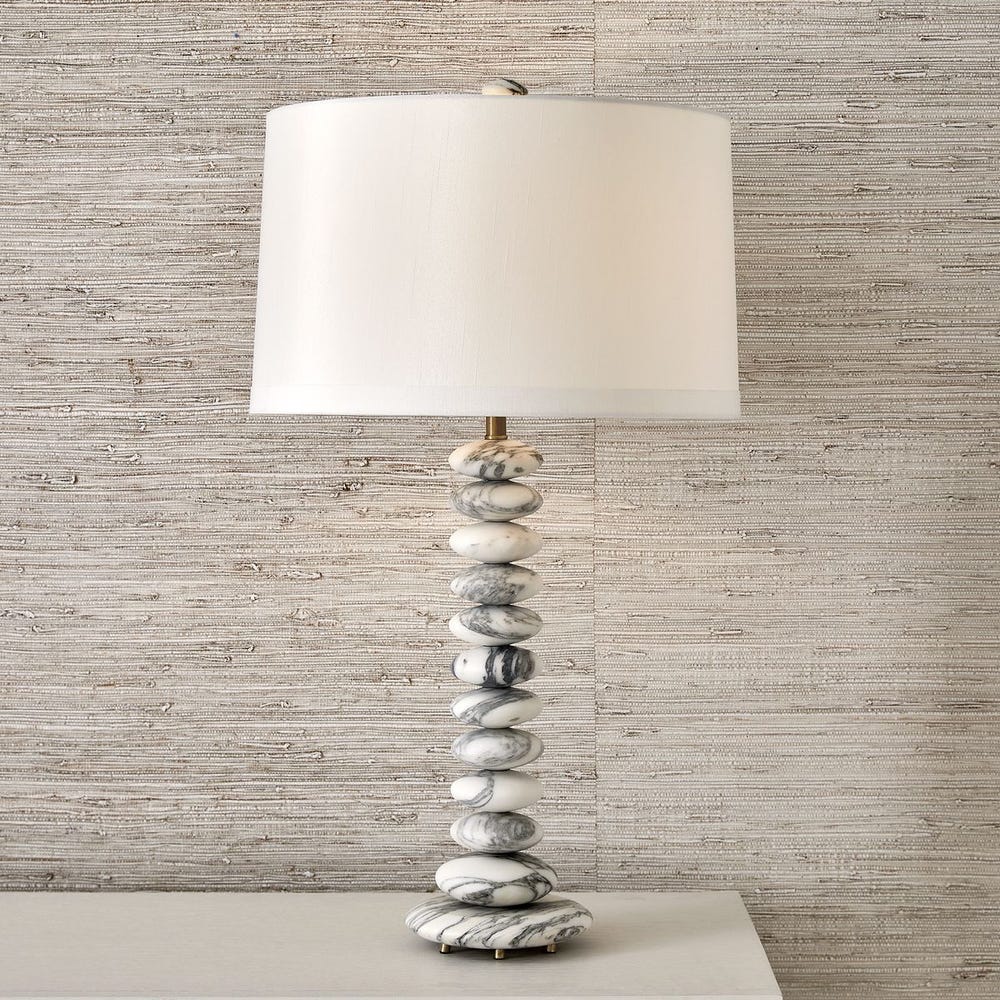 Washed stones table lamp- Uttermost