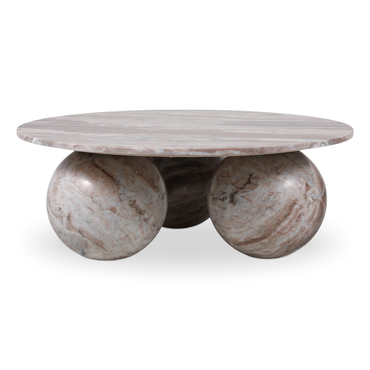Laszlo marble sphere coffee table