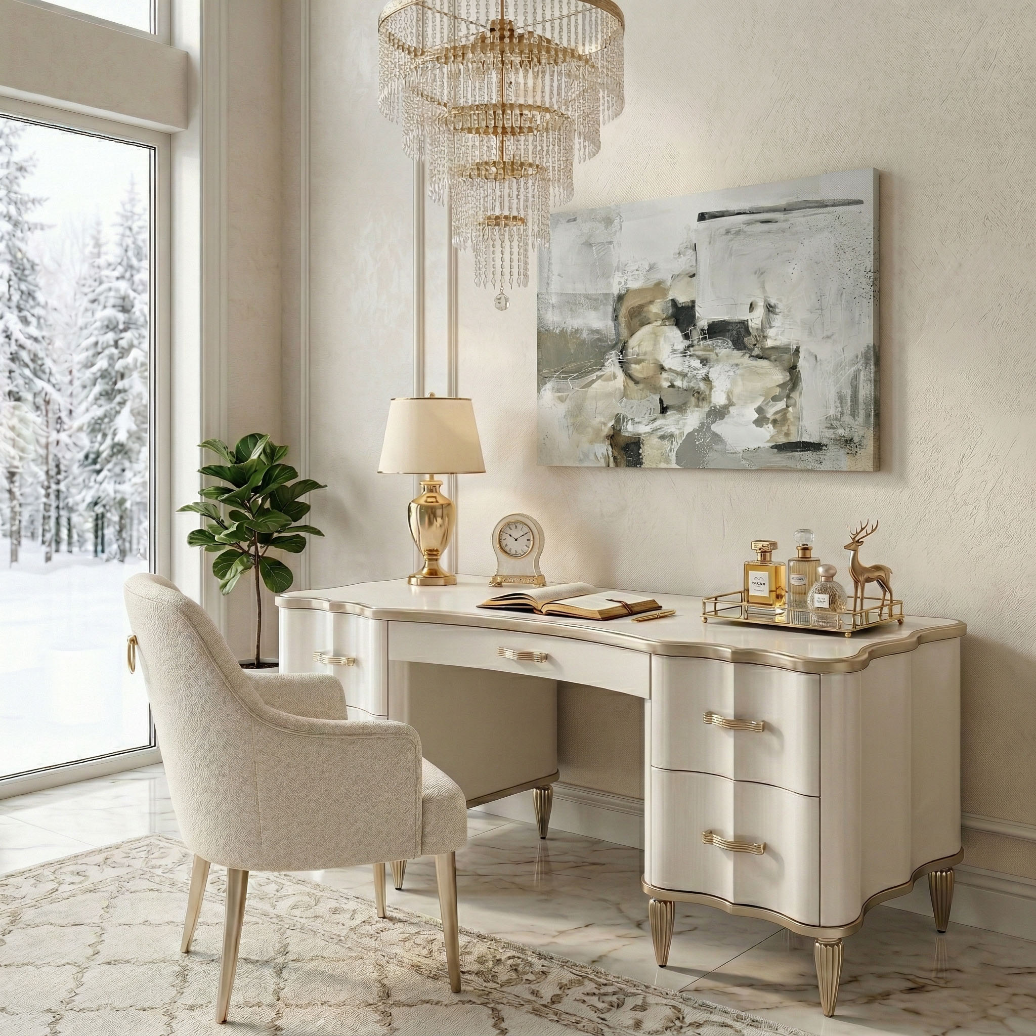 London Place desk- Michael Amini