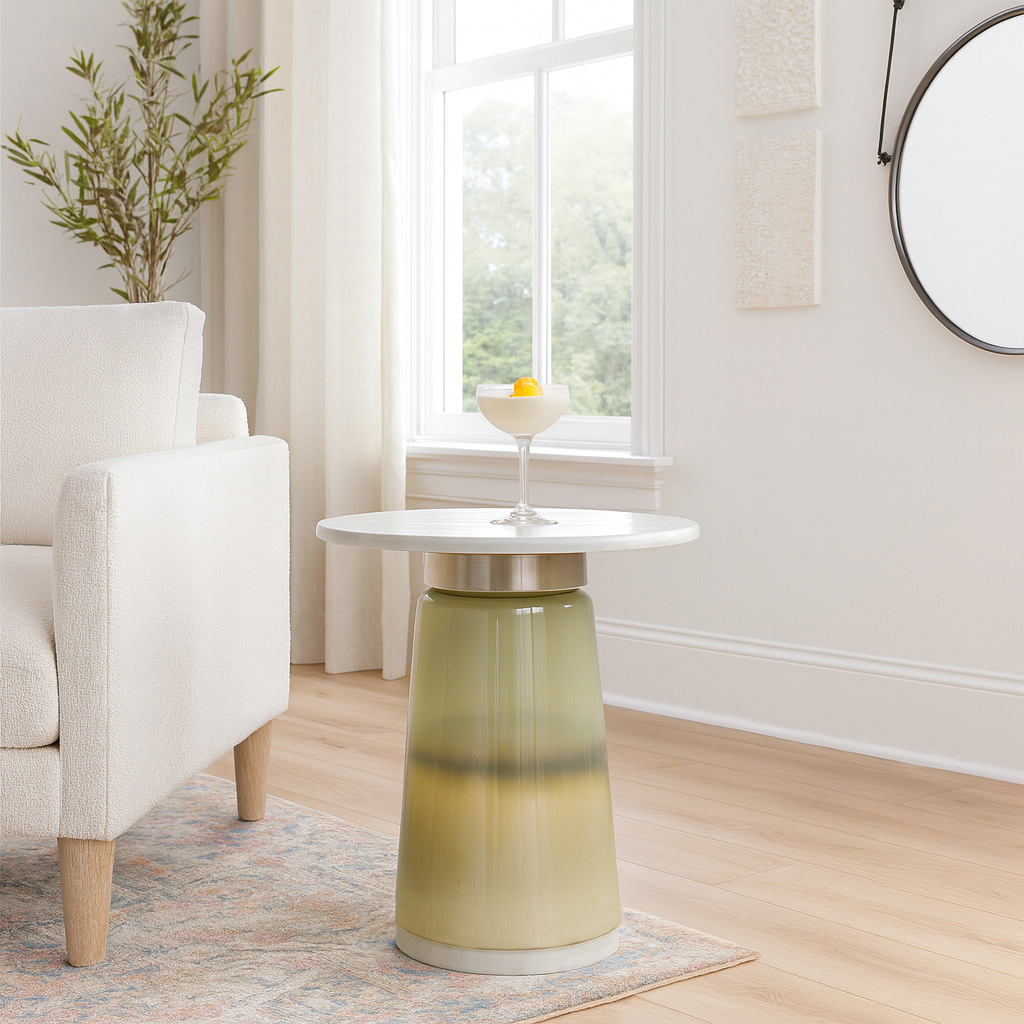 Trelew tall wall art table