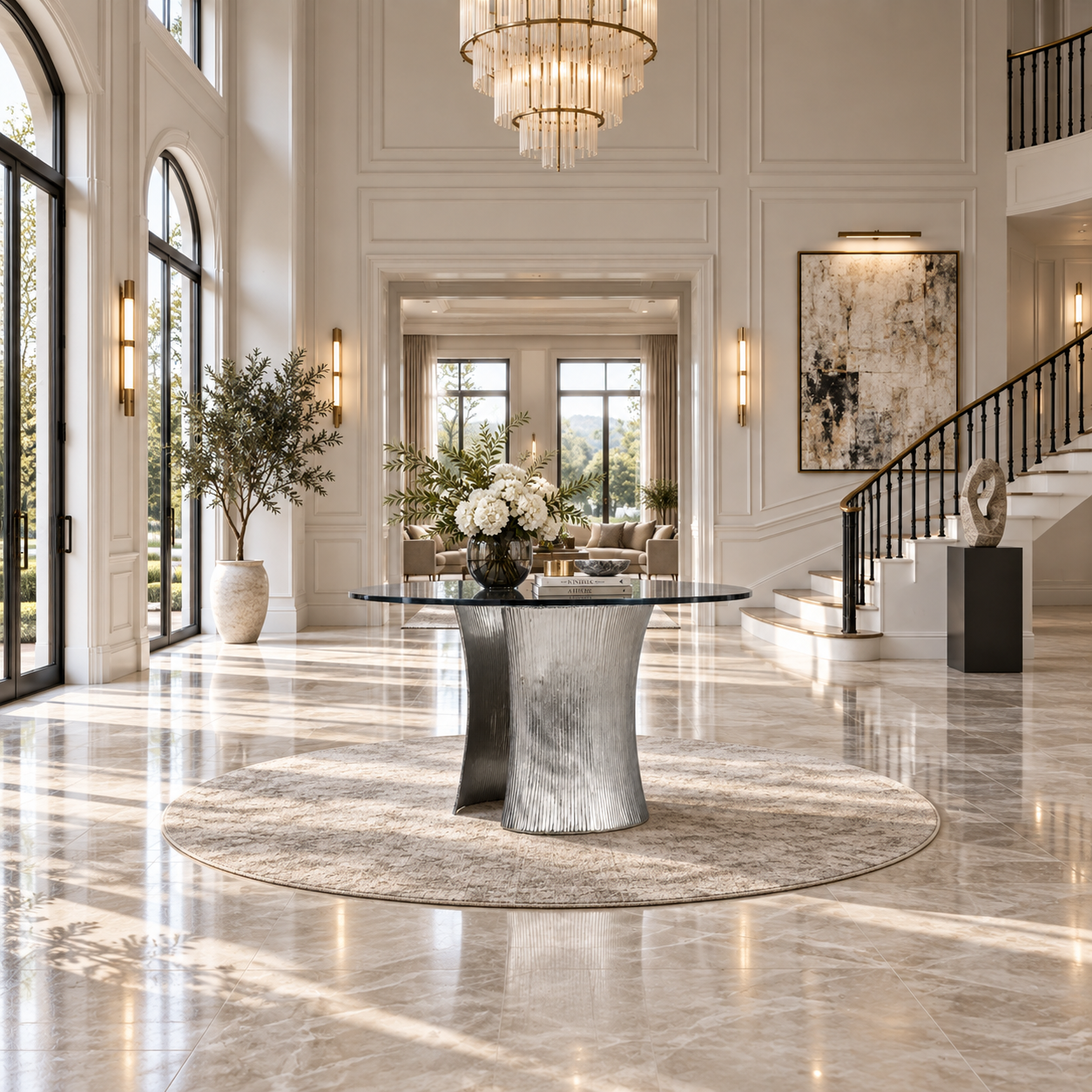 Serpentine round table- Bernhardt