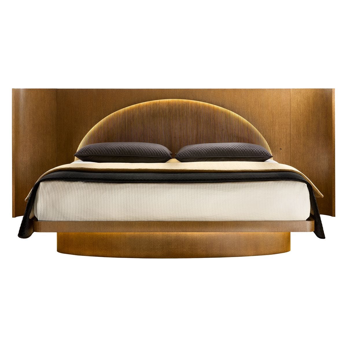High light king platform bed- Uttermost