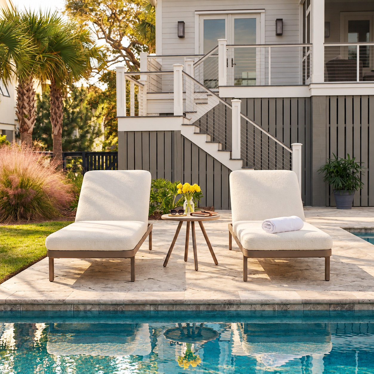 Solara outdoor sunbed