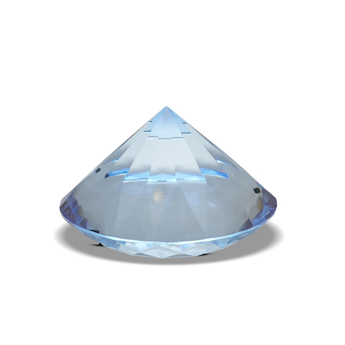 Diamond Paperweight, Light Blue